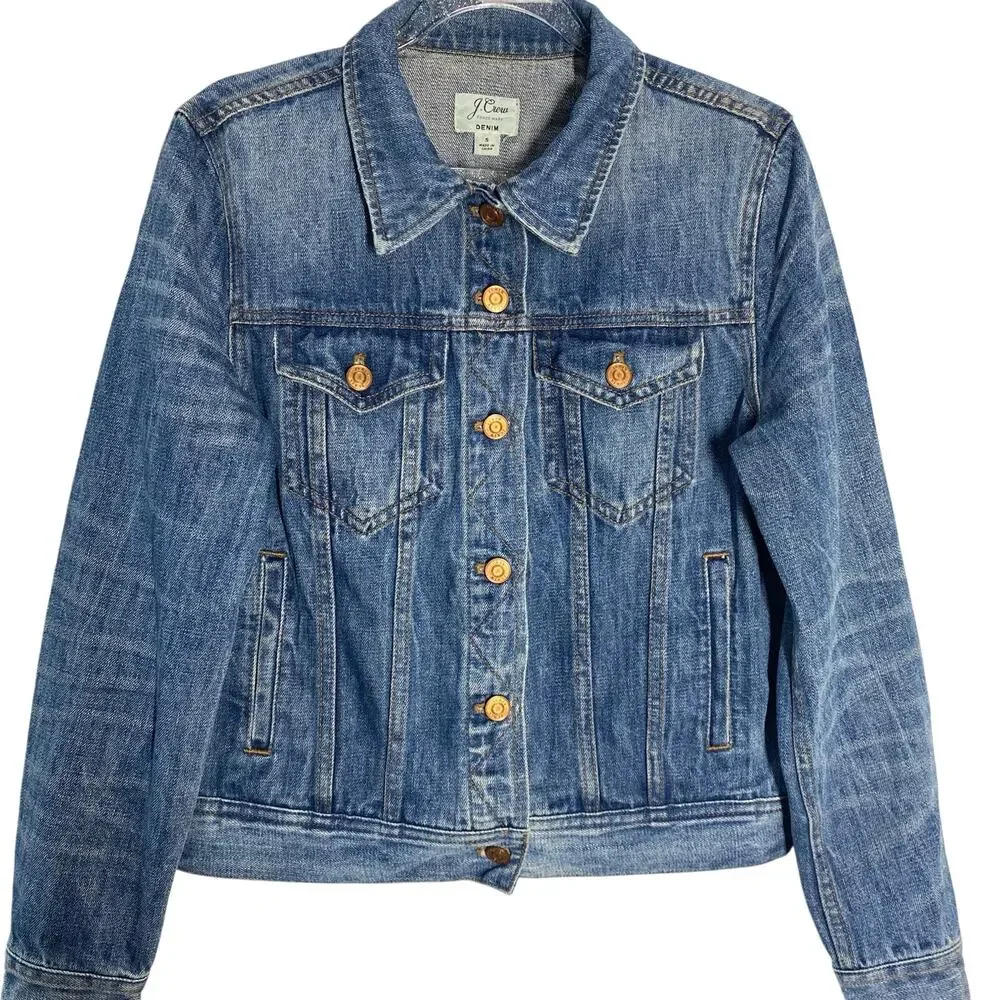 J. Crew Women's Blue Denim Jean Jacket Size S